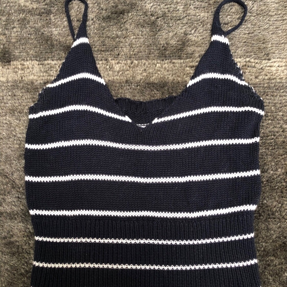 Brandy Melville knit tank cami cropped striped